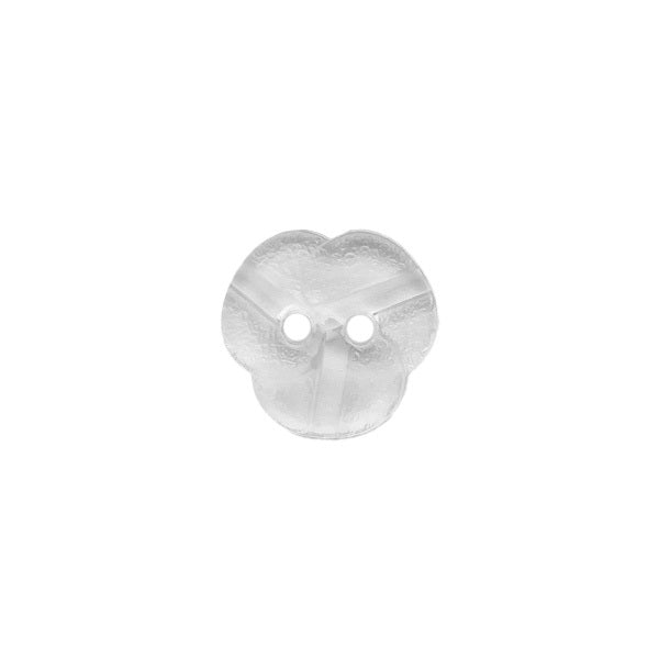 plexiglass button with 2 holes transparent