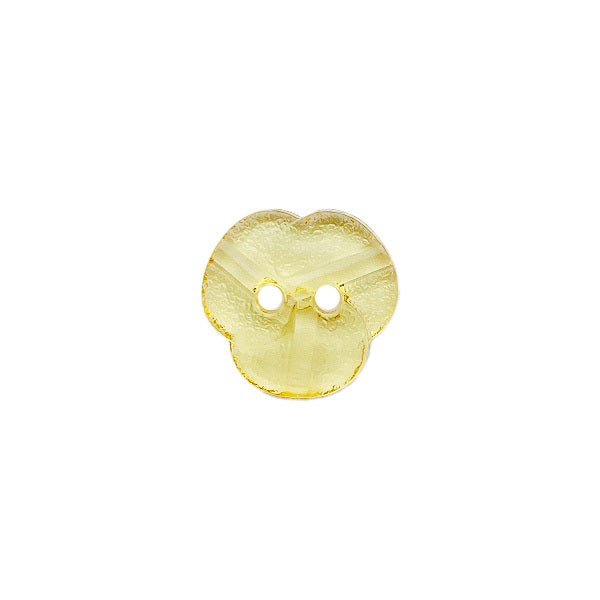 plexiglass button with 2 holes yellow
