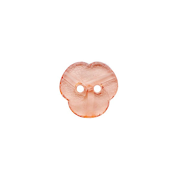 plexiglass button with 2 holes orange