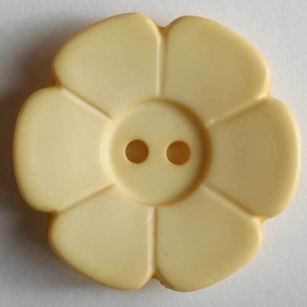 Daisy, pale yellow 5/8"