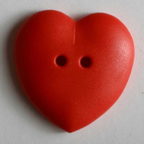 Traditional heart, red 5/8''