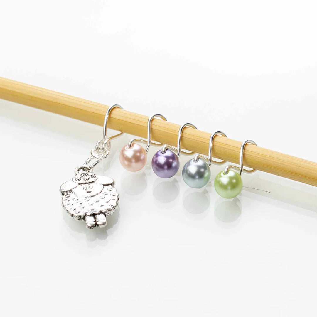 Pearly Sheep | Stitch Markers