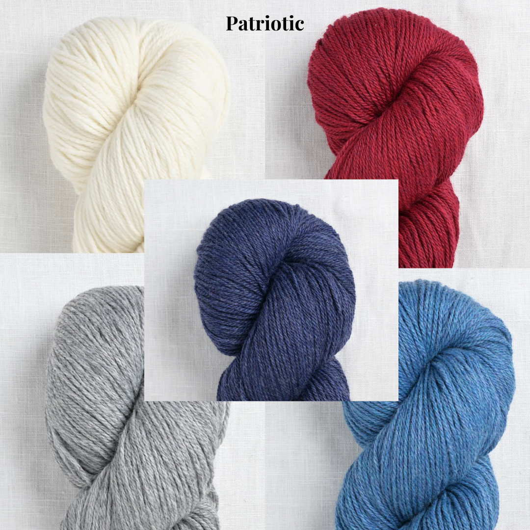 Berroco Mystery Knit Along Blanket Kits MKAL - Patriotic