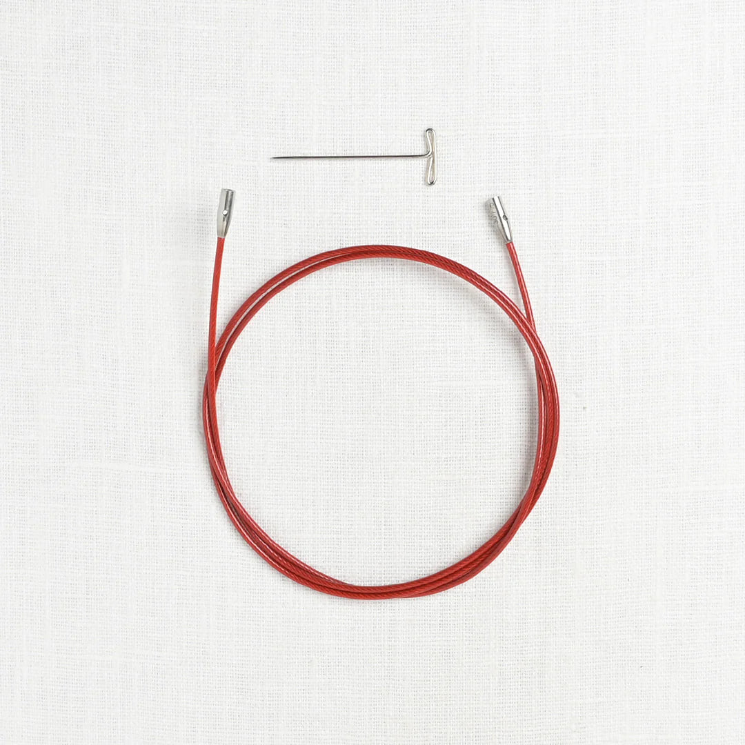 ChiaoGoo Twist Red Interchangeable Cable, Small (fits US 2-8 needles)