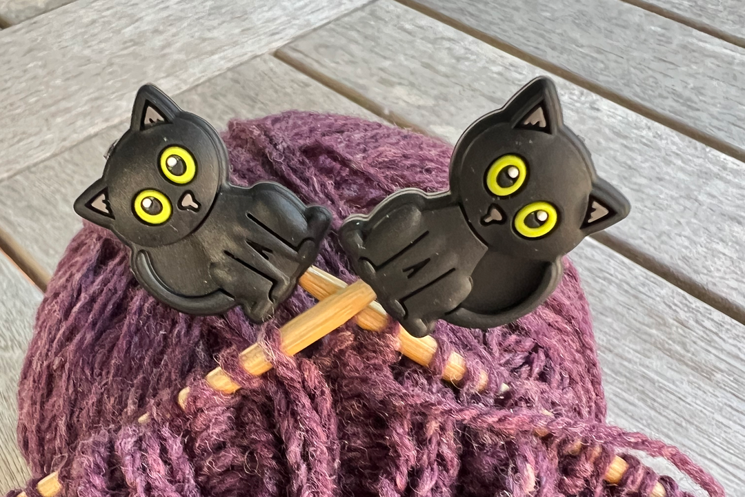 Black Cat | Stitch Stoppers Knitting Notions