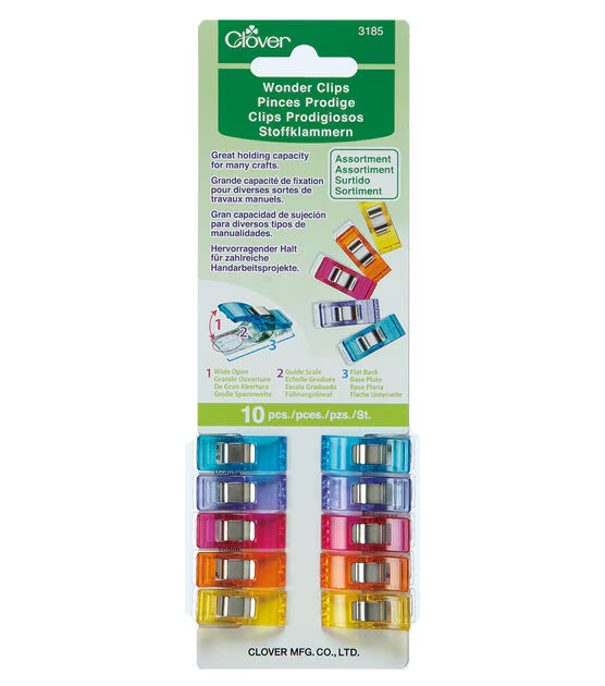Clover - Wonder Clip, 10pc Asstd