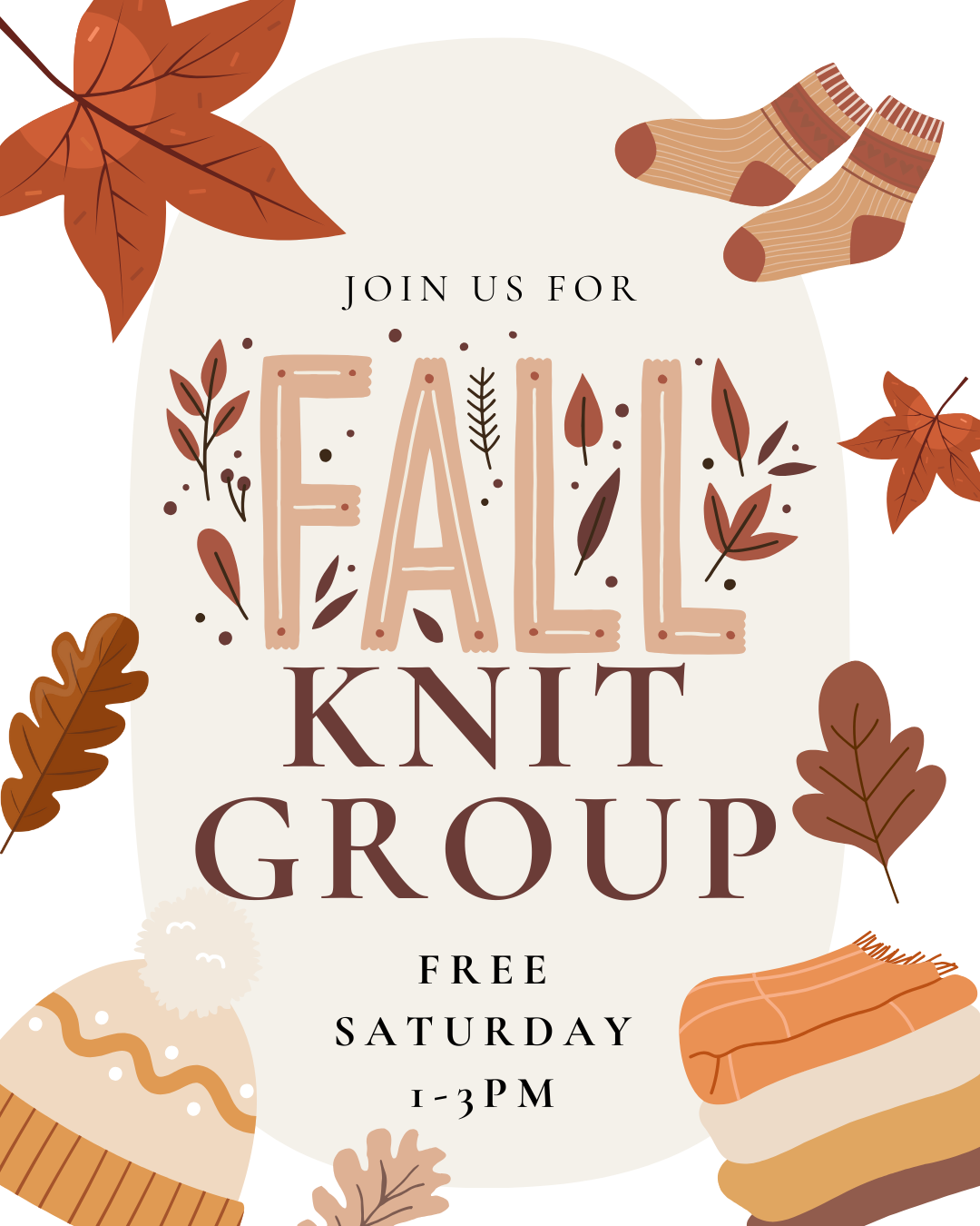 🍂 Fall Knit Group at Knit Tuck & Purl