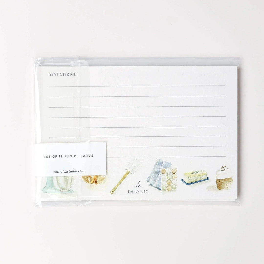 Baking recipe cards