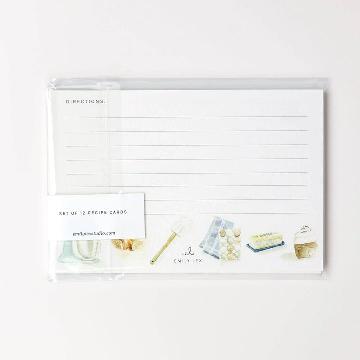 Baking recipe cards