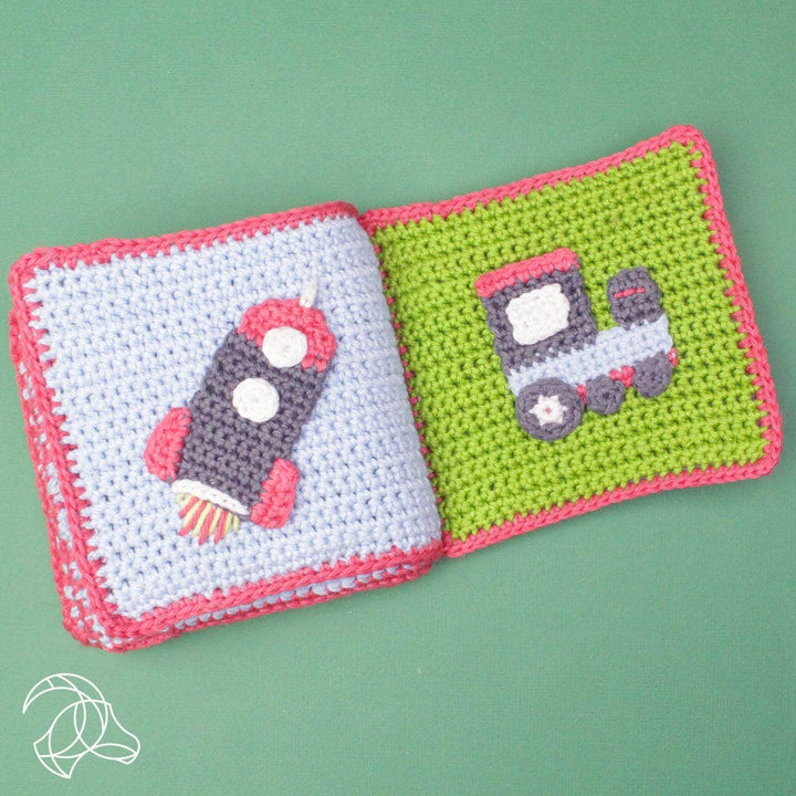 DIY Crochet Kit - Soft Book "Vehicles"