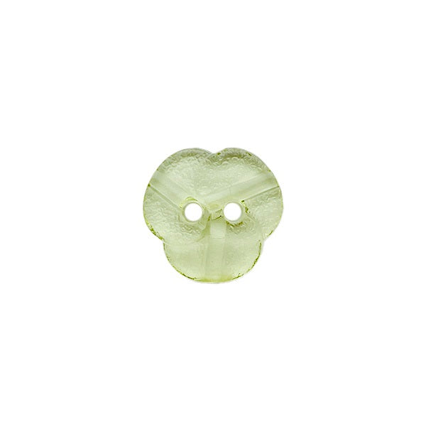 plexiglass button with 2 holes light green