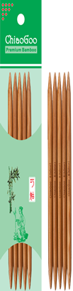 ChiaoGoo - Dark Bamboo - 6" Double Point - 1036