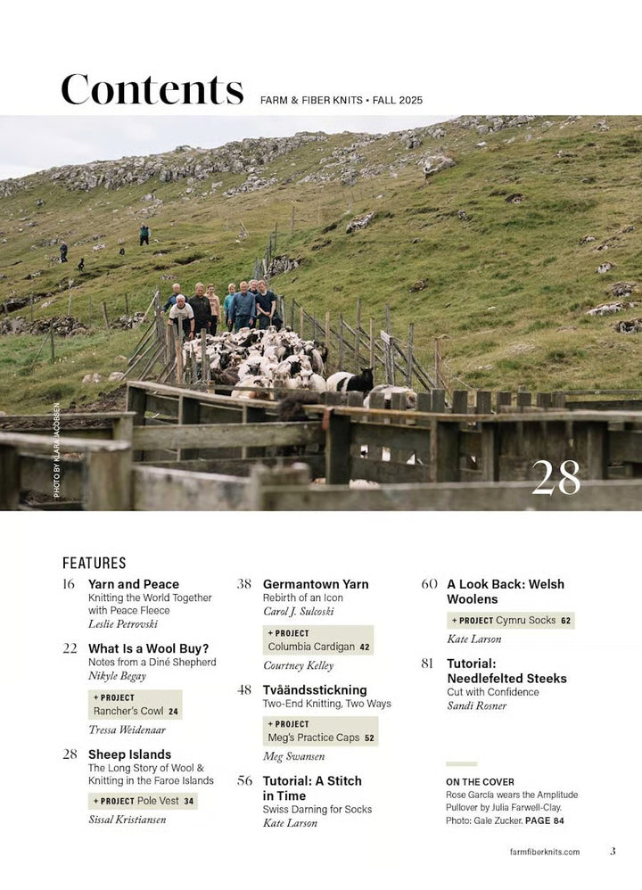 Farm & Fiber Knits Magazine Fall 2025
