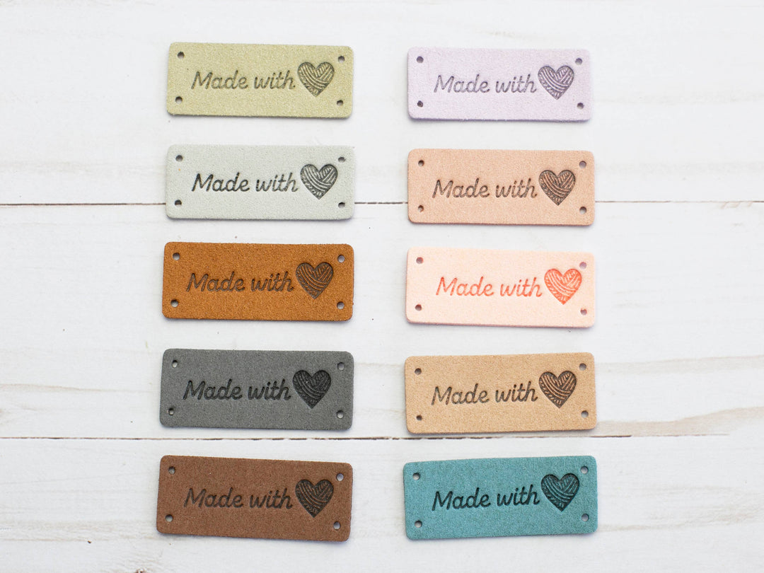 Made With Love | Horizontal Tags Faux Leather