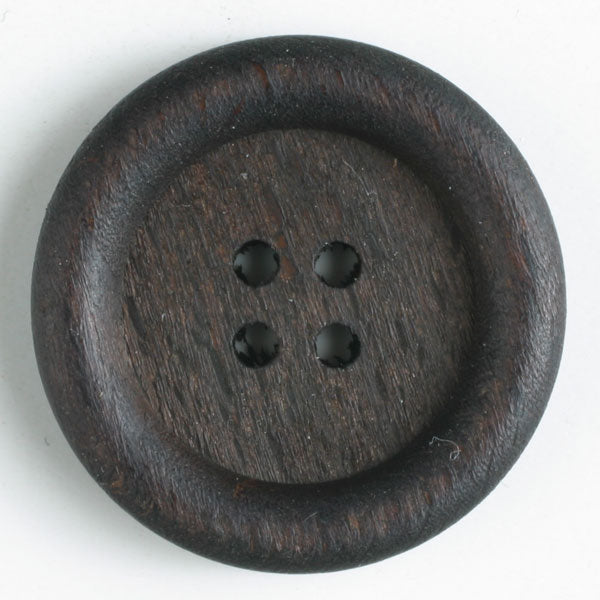 wood button brown