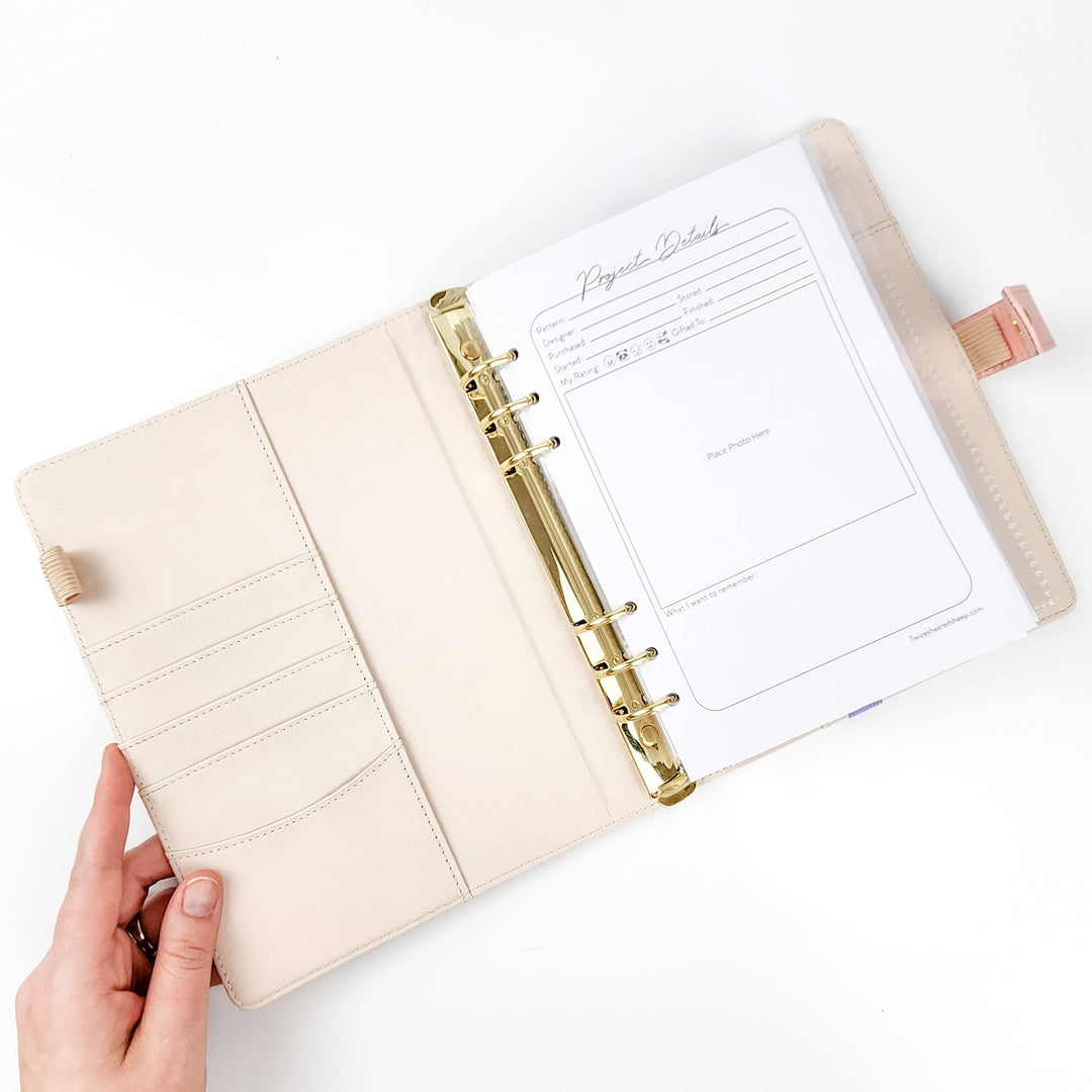 Teal Heart Project Journal Planner for Knitters &amp; Crocheters