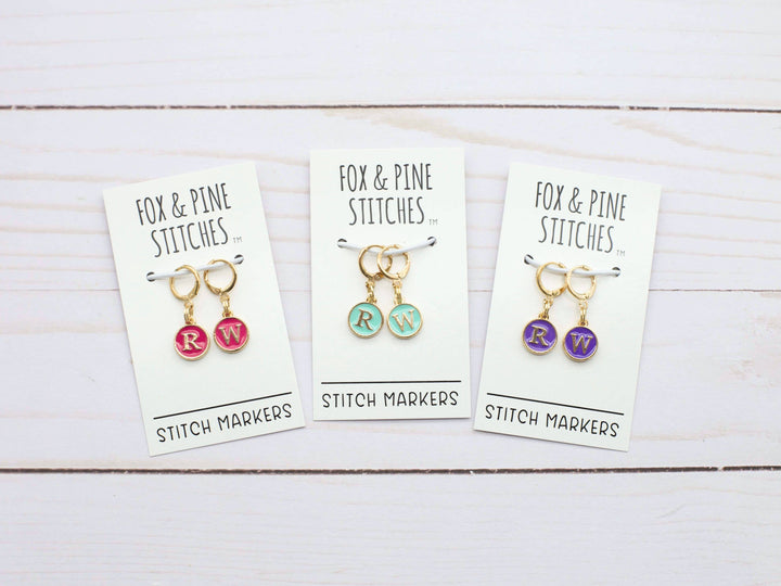 Purple Right Wrong Side | Stitch Markers