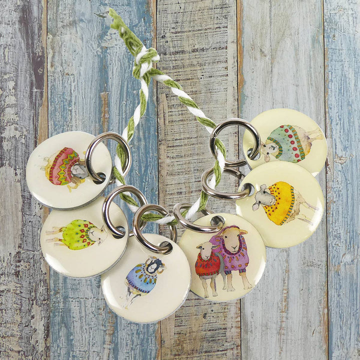 Sheep In Sweaters Stitch Markers (Set of 6)