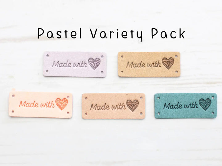 Made With Love | Horizontal Tags Faux Leather