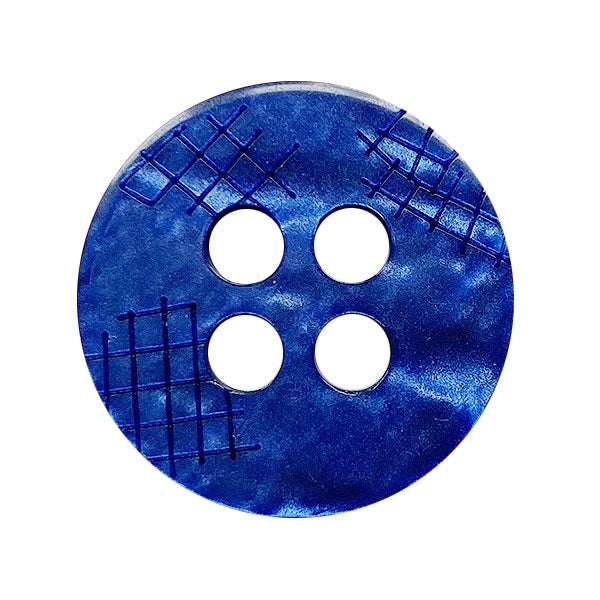 polyester button round shape with 4 holes navy