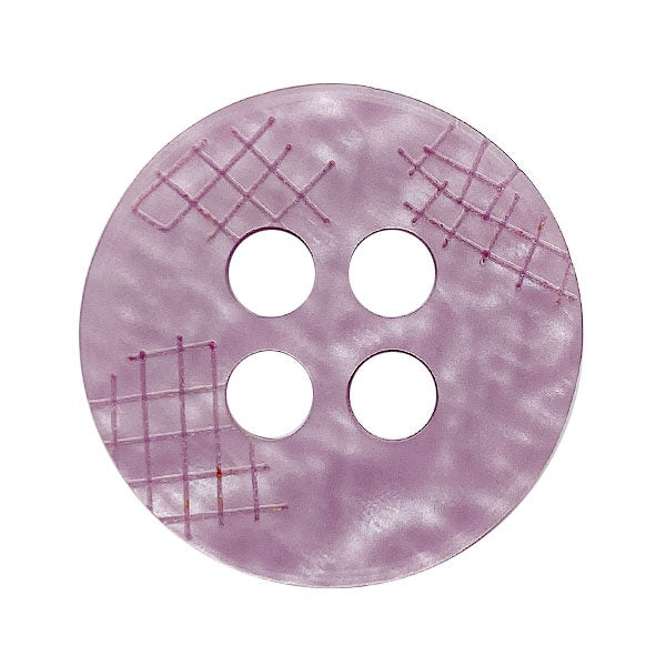 polyester button round shape with 4 holes purple