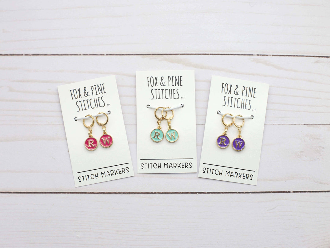 Pink Right Wrong Side | Stitch Markers