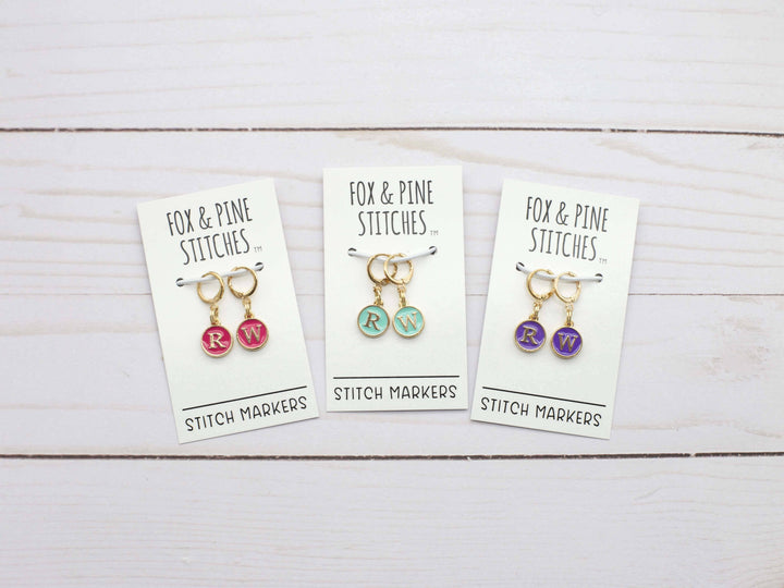 Pink Right Wrong Side | Stitch Markers