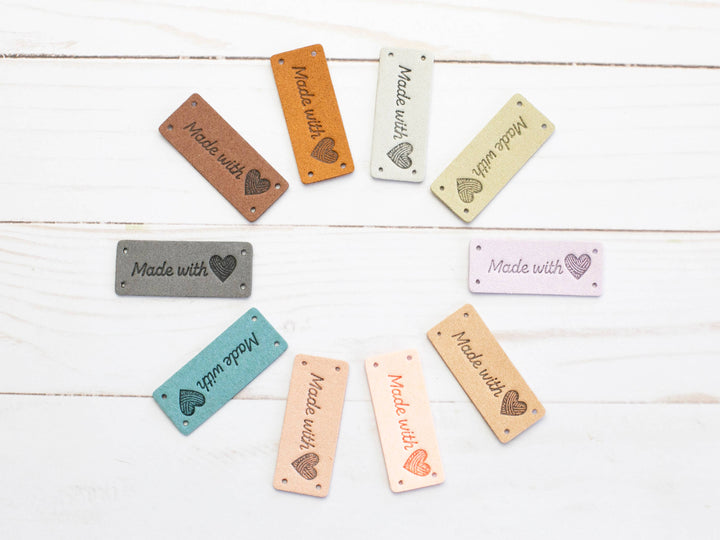 Made With Love | Horizontal Tags Faux Leather