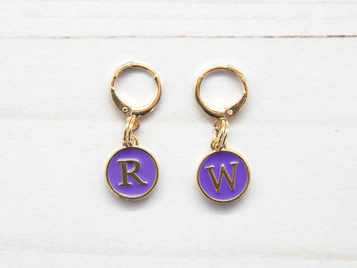 Purple Right Wrong Side | Stitch Markers