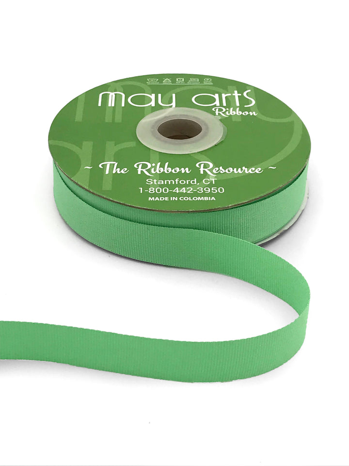3/4" Mint Green Woven Grosgrain Ribbon