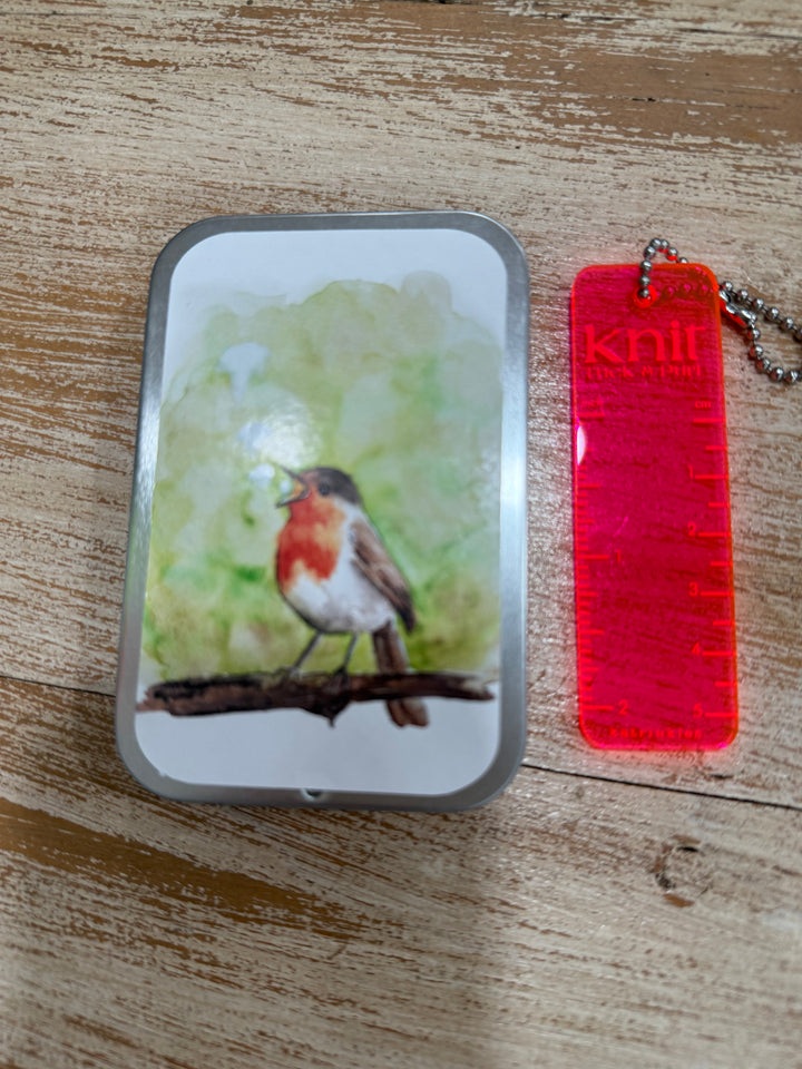 Robin Stitch Marker Tin & KTP Ruler