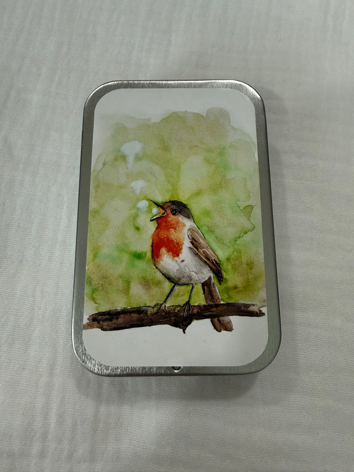 Bird Stitch Marker Storage Tin