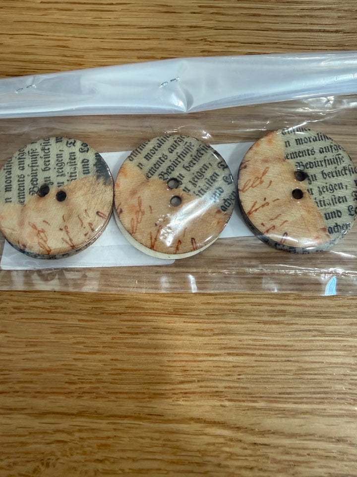 Large Wooden Button