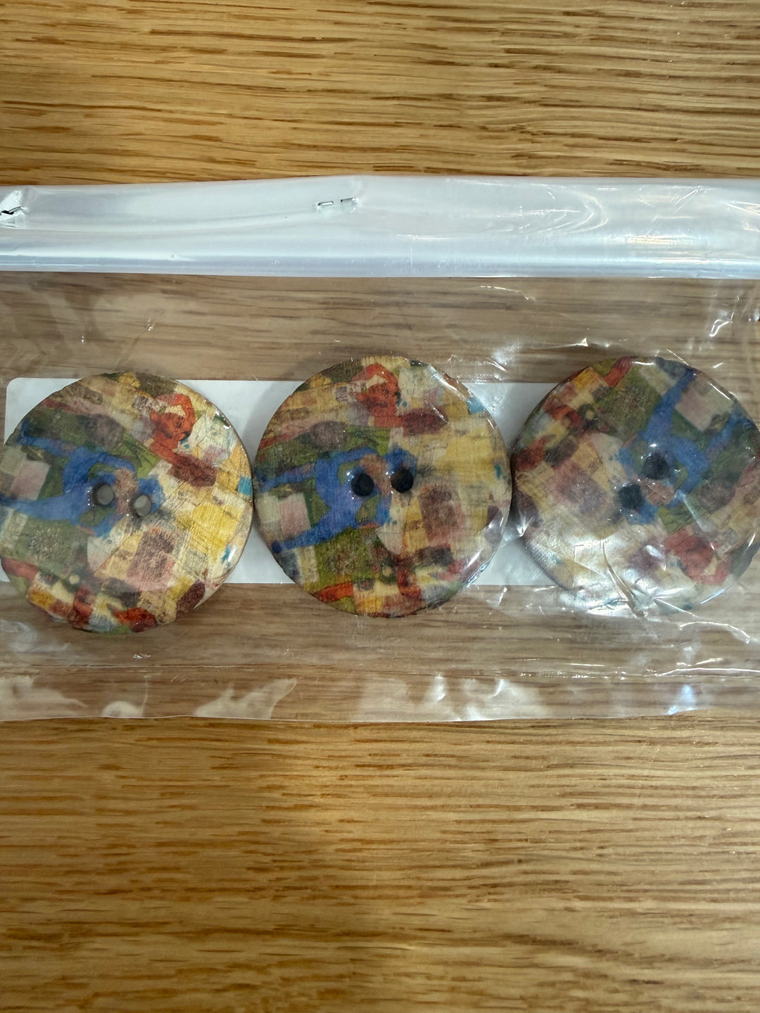 Large Wooden Button