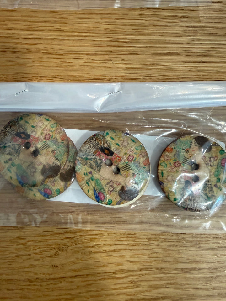 Large Wooden Button