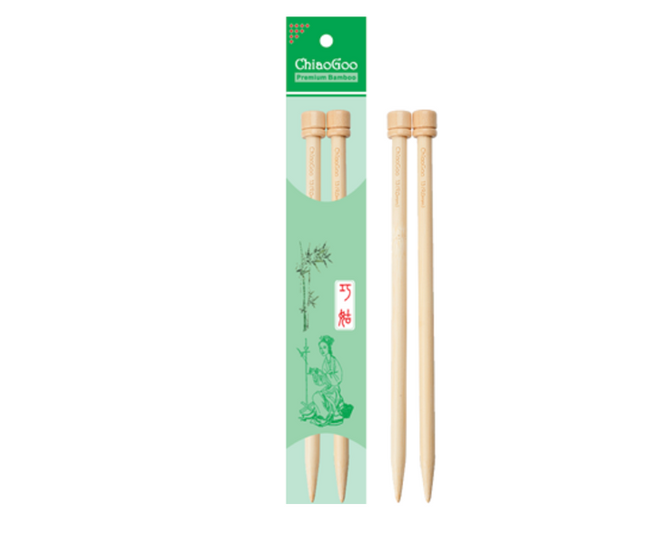 ChiaoGoo - Natural Bamboo - 9" Single Point