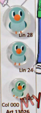 Blue Bird Button
