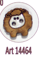 Sheep Button with Two holes
