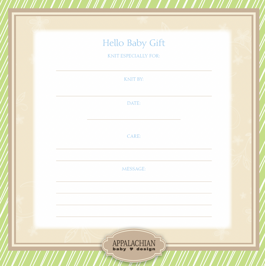 Hello Baby Jacket Kit