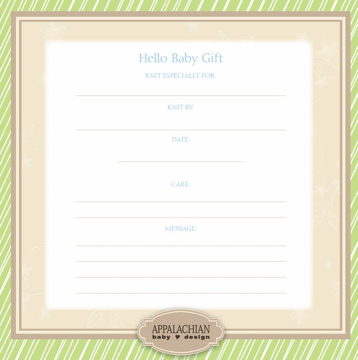 Hello Baby Jacket Kit