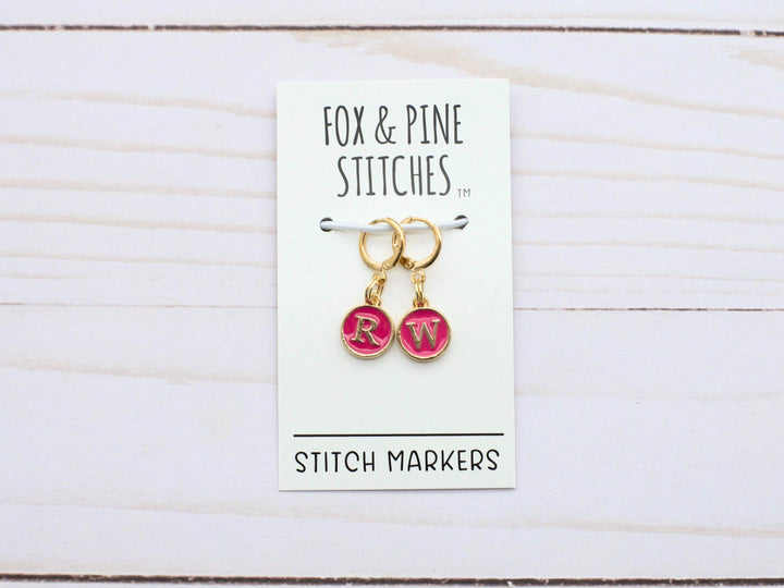 Pink Right Wrong Side | Stitch Markers