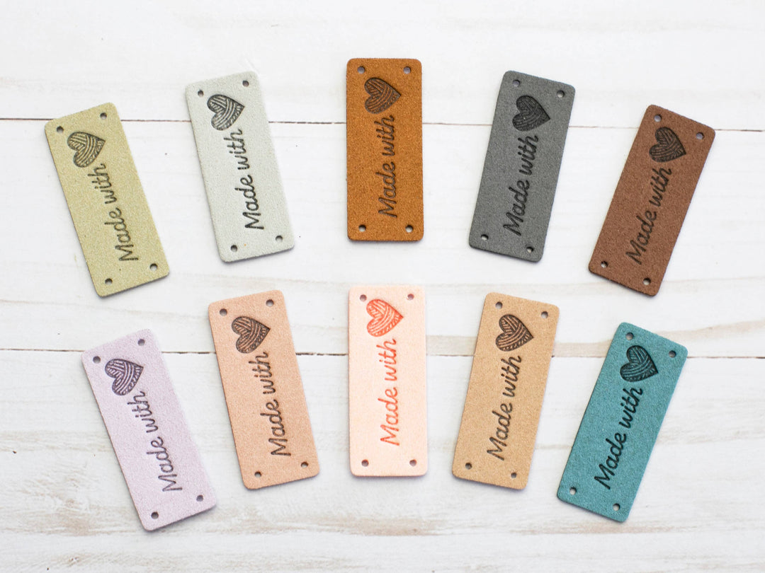 Made With Love | Horizontal Tags Faux Leather