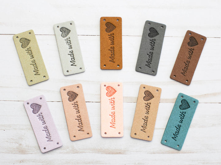 Made With Love | Horizontal Tags Faux Leather