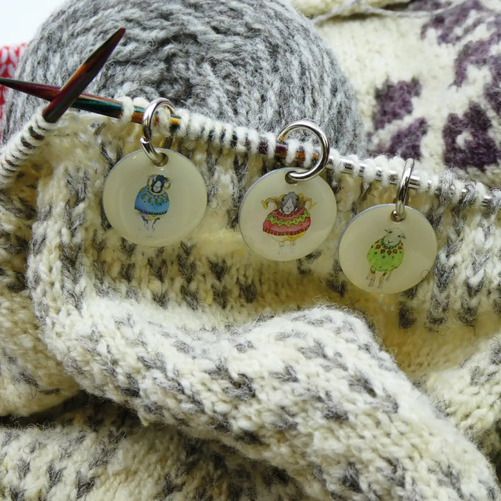 Sheep in Sweaters Ii Stitch Markers in A Pocket Tin