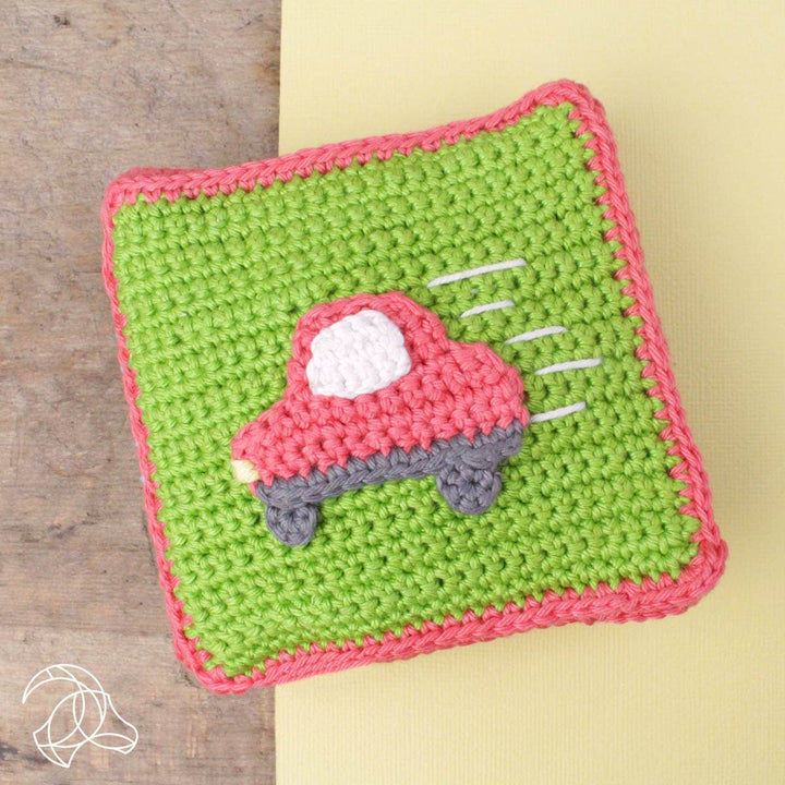 DIY Crochet Kit - Soft Book "Vehicles"