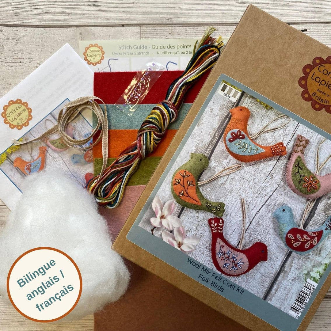 Folk Birds Felt Craft Kit