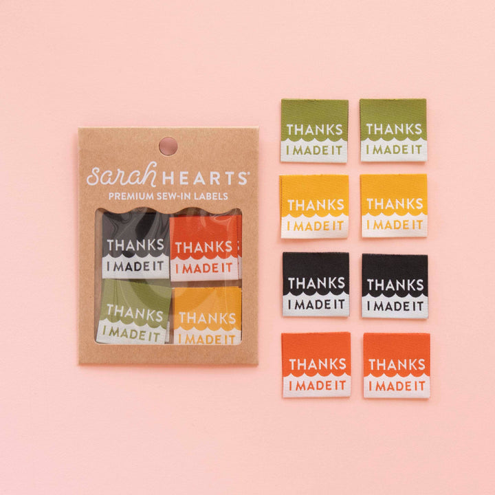 Thanks I Made It Multipack Woven Sewing Labels