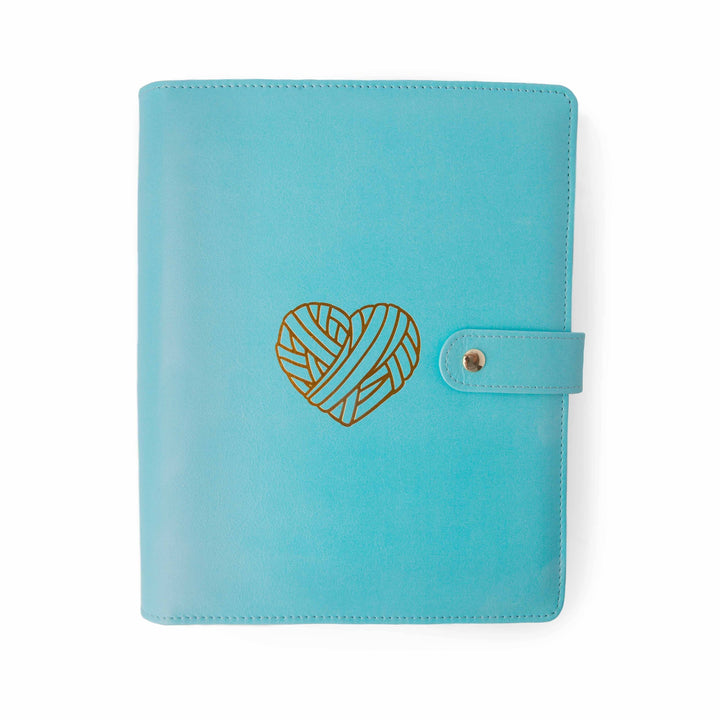 Teal Heart Project Journal Planner for Knitters &amp; Crocheters