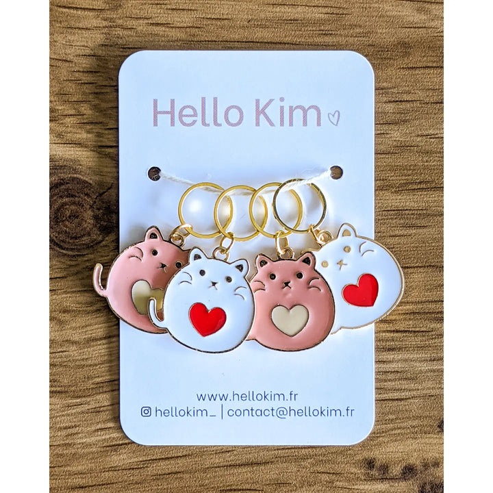 Heart Cats Marker Rings by Hello Kim