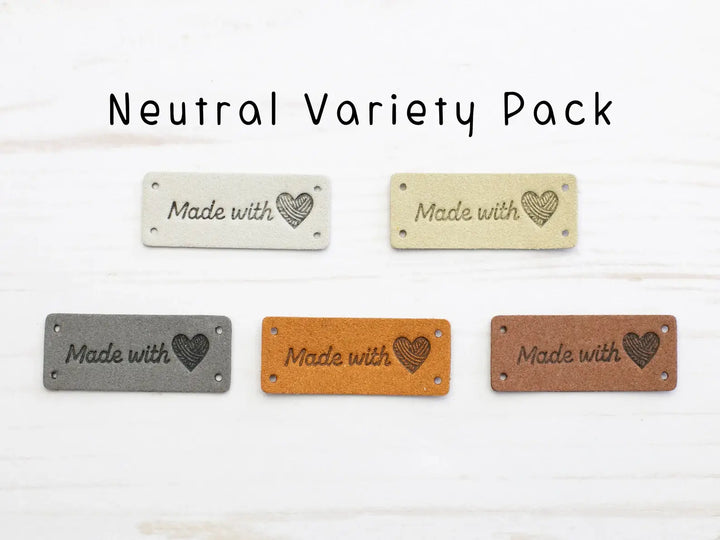 Made With Love | Horizontal Tags Faux Leather